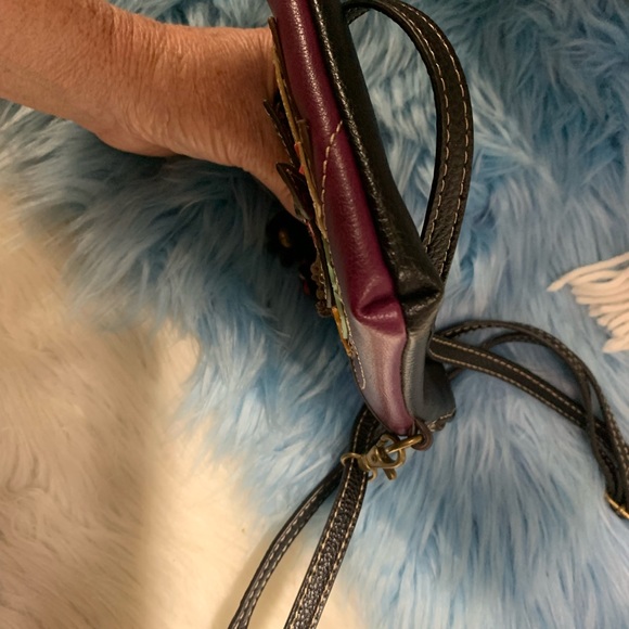 Chala Purple Butterfly Cellphone Crossbody Handbag - Convertible Strap - Picture 10 of 14